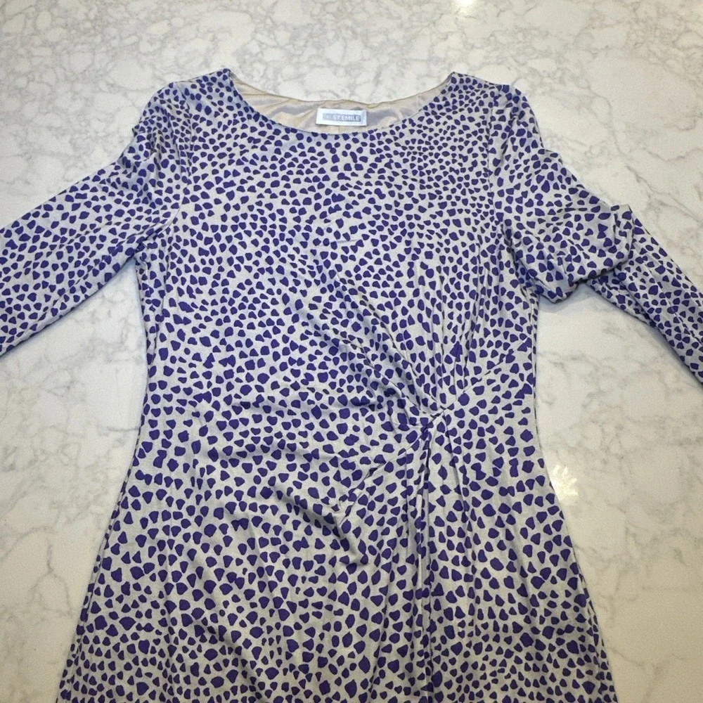 NWT St. Emile Hugo Amethyst Dress Women's Sz 8 Purple Gray - Picture 7 of 10